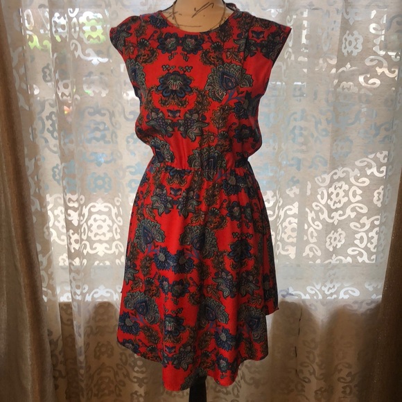 Red midi dress - Collective Concepts - Picture 1 of 4